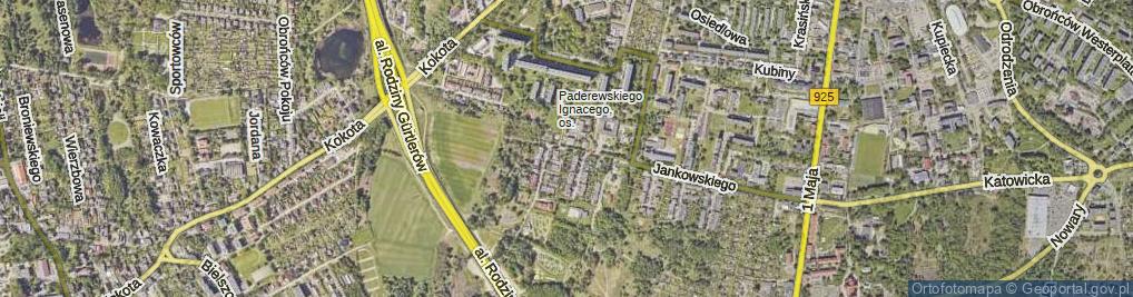 Zdjęcie satelitarne Sygietyńskiego Tadeusza ul.